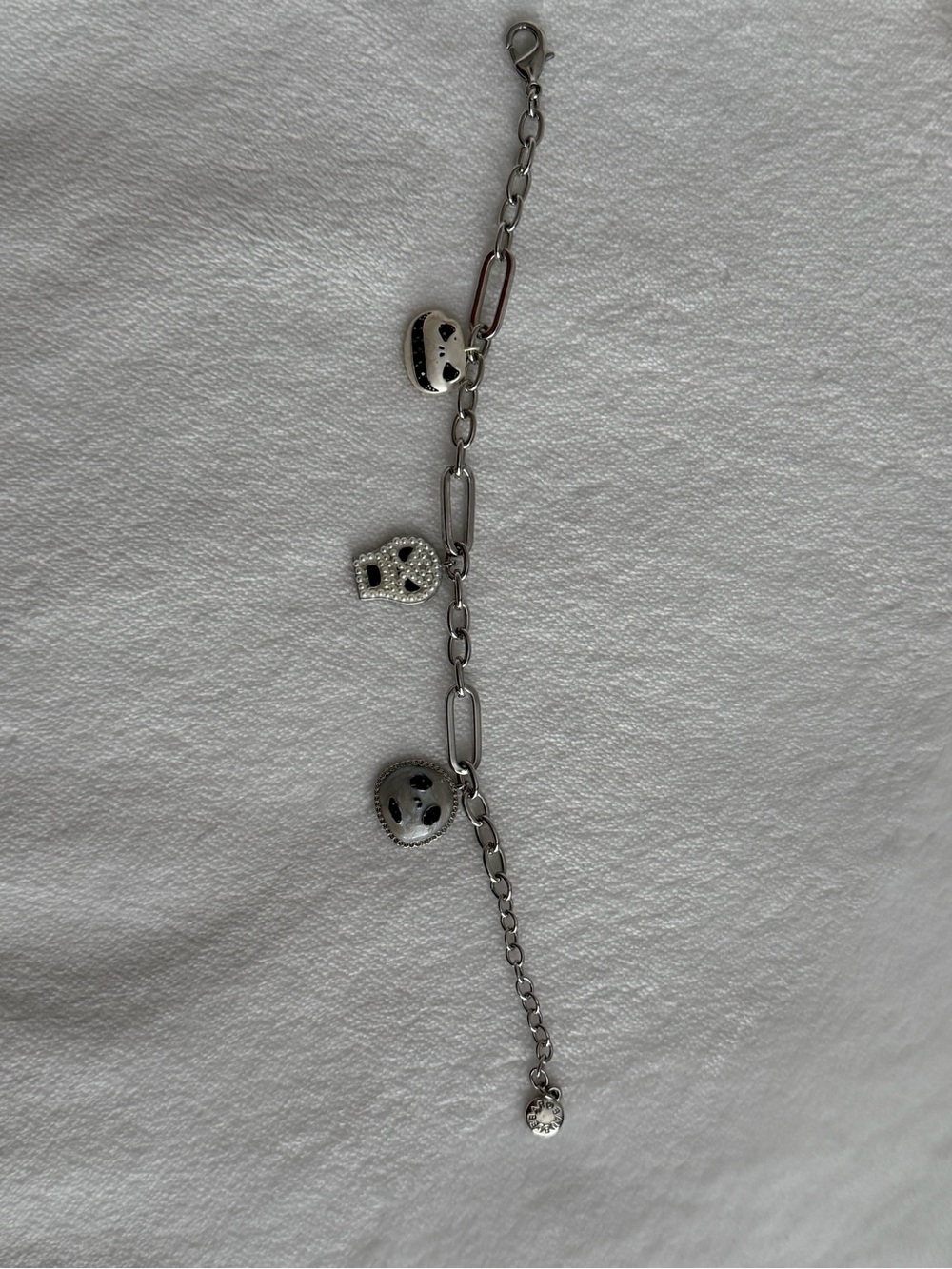 BaubleBar Nightmare Before Christmas Silver  Charm Bracelet